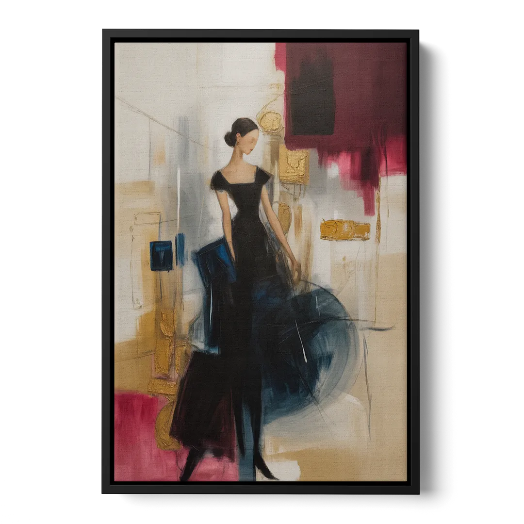 Maria Luisa Magic Front - Black Canvas Wall Art