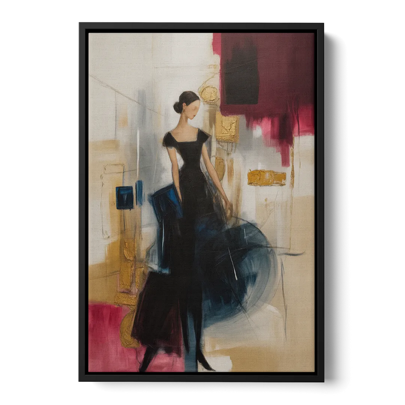 Maria Luisa Magic Front - Black Canvas Wall Art