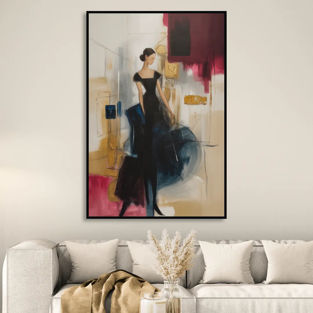Maria Luisa Magic Sitting Room - Black Canvas Wall Art