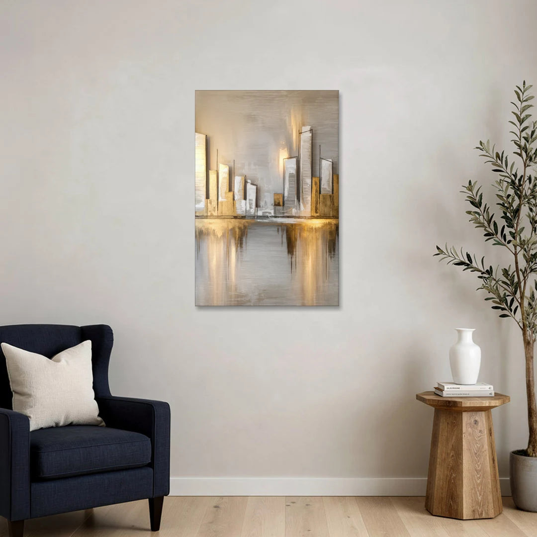 Marietta Abstract Cityscape - Canvas Wall Art - Sofa - 24x36
