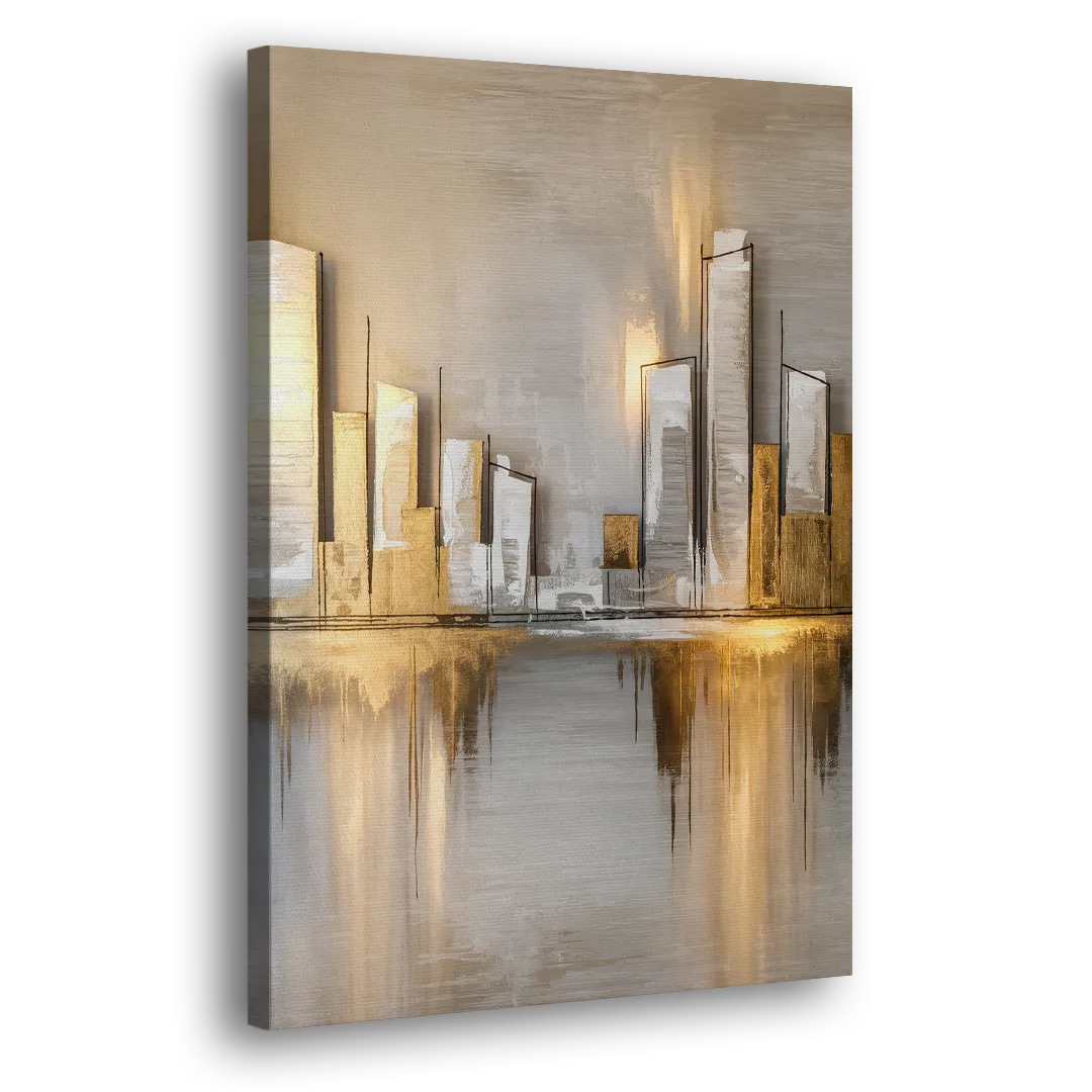 Marietta Abstract Cityscape Side - Canvas Wall Art