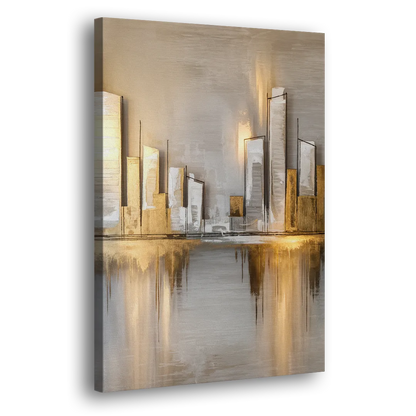 Marietta Abstract Cityscape Side - Canvas Wall Art