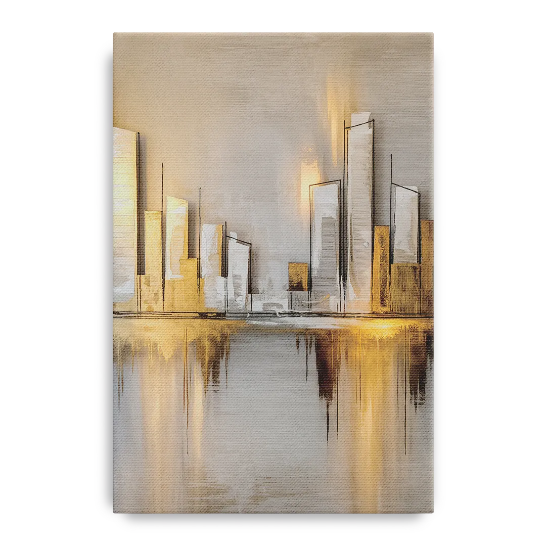 Marietta Abstract Cityscape Front - Canvas Wall Art