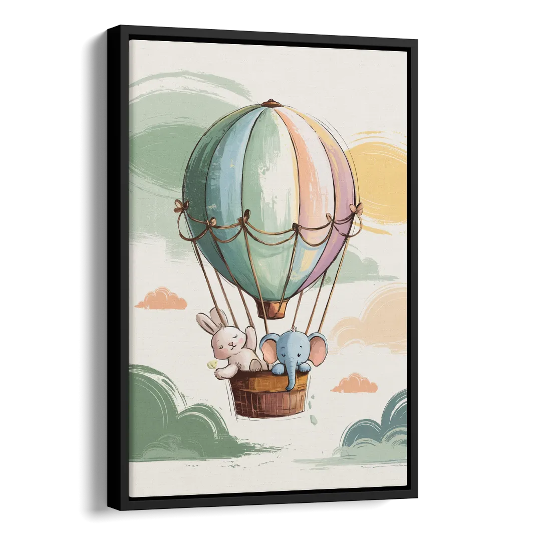 Marietta Baby Room Bliss Side - Black Canvas Wall Art