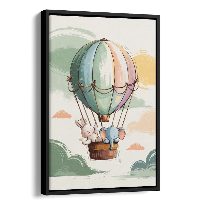 Marietta Baby Room Bliss Side - Black Canvas Wall Art