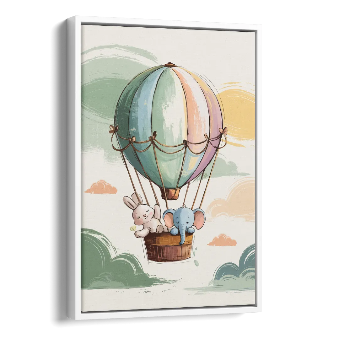 Marietta Baby Room Bliss Side - White Canvas Wall Art