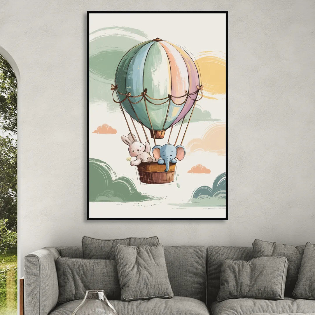 Marietta Baby Room Bliss Living Room - Black Canvas Wall Art