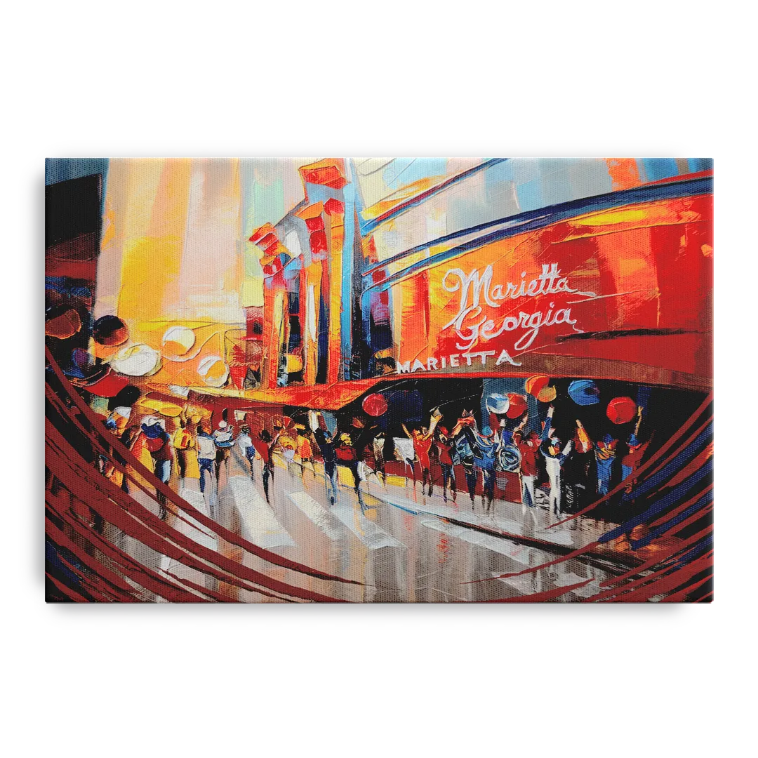 Marietta Braves Fan Tribute Front - Canvas Wall Art