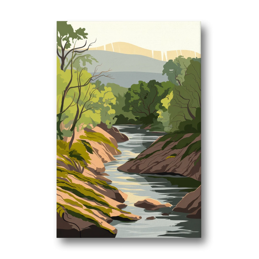 Marietta Chattahoochee River - Canvas Wall Art - Front