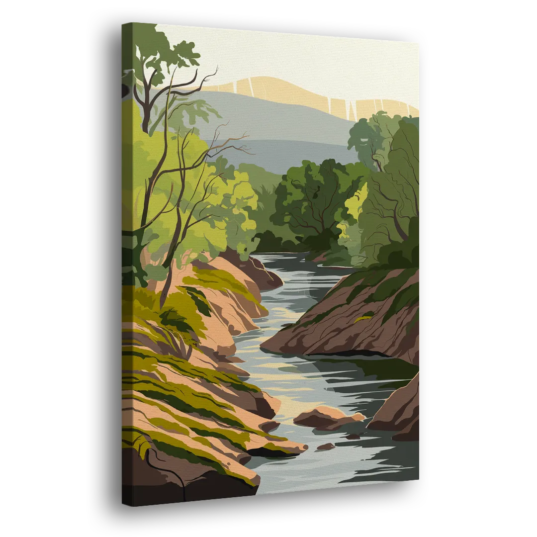 Marietta Chattahoochee River Side - Canvas Wall Art
