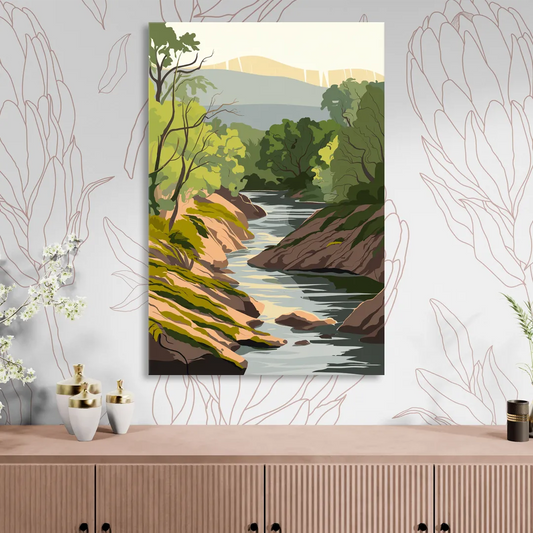 Marietta Chattahoochee River Living Room - Canvas Wall Art
