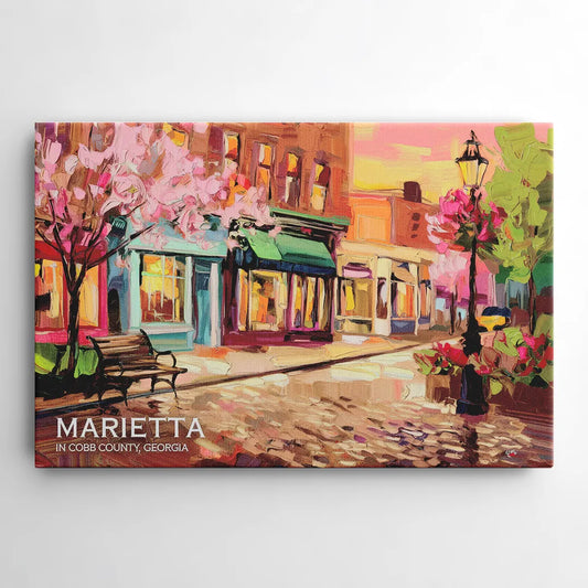 Marietta Cobb County Scenes - Canvas Wall Art