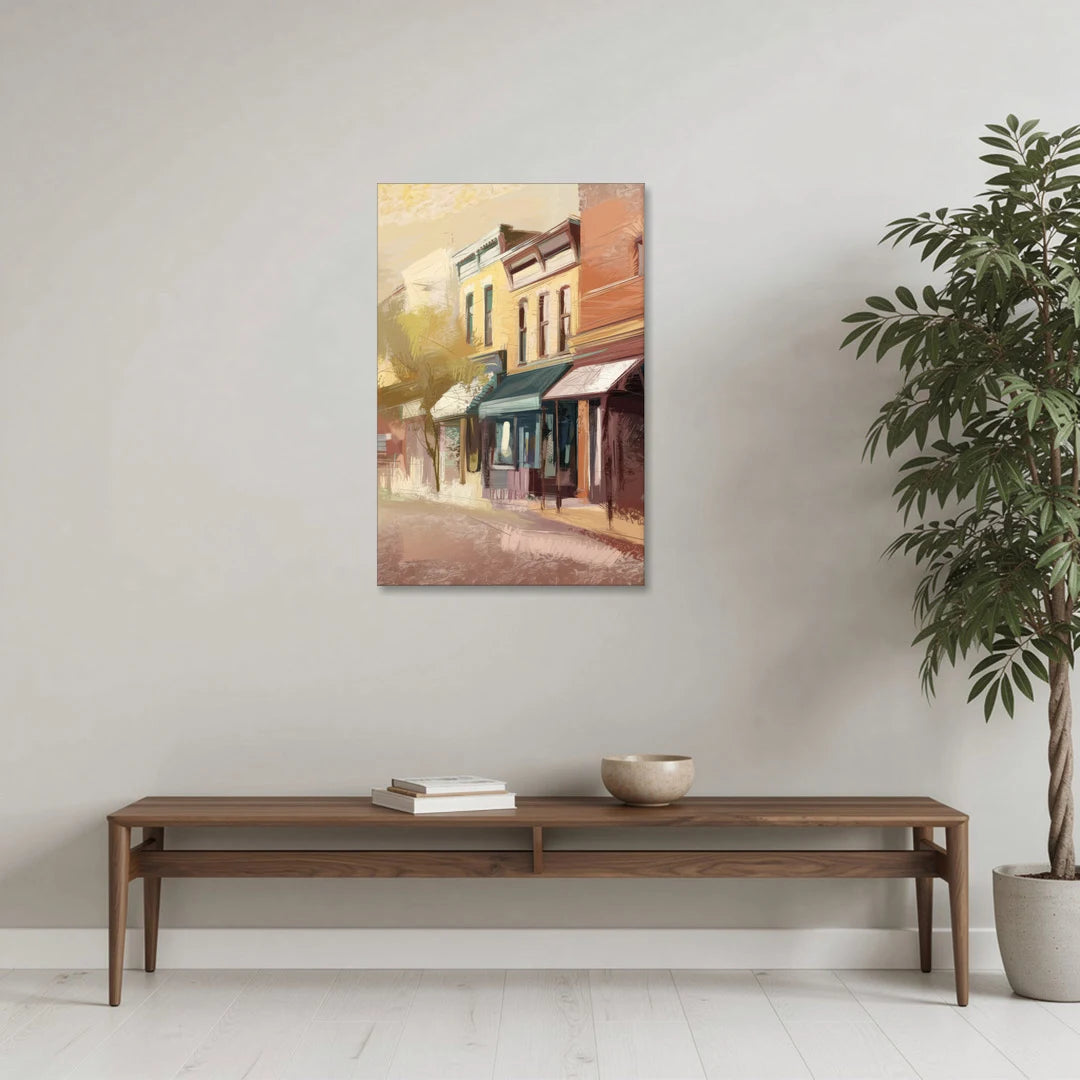 Marietta Historic Downtown - Canvas Wall Art - Coffee Table - 24x36