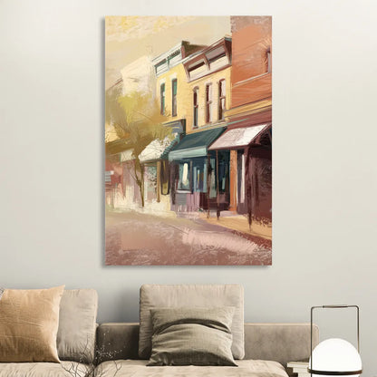 Marietta Historic Downtown Sitting Room - Canvas Wall Art
