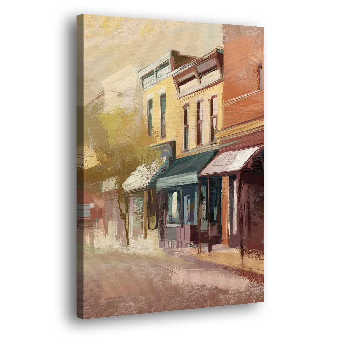 Marietta Historic Downtown Side - Canvas Wall Art