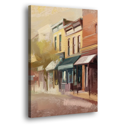 Marietta Historic Downtown Side - Canvas Wall Art