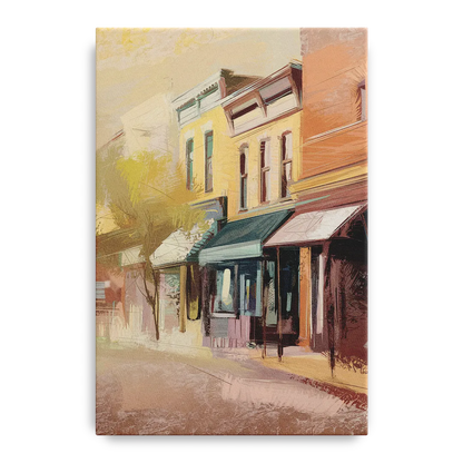Marietta Historic Downtown Front - Canvas Wall Art