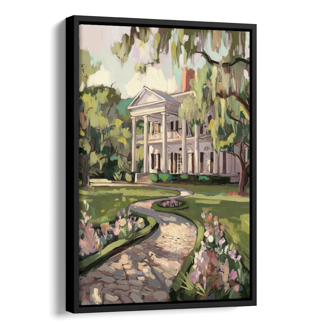 Marietta Southern Elegance Side - Black Canvas Wall Art