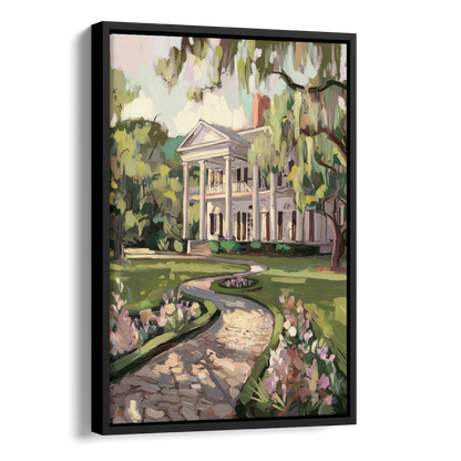 Marietta Southern Elegance Side - Black Canvas Wall Art