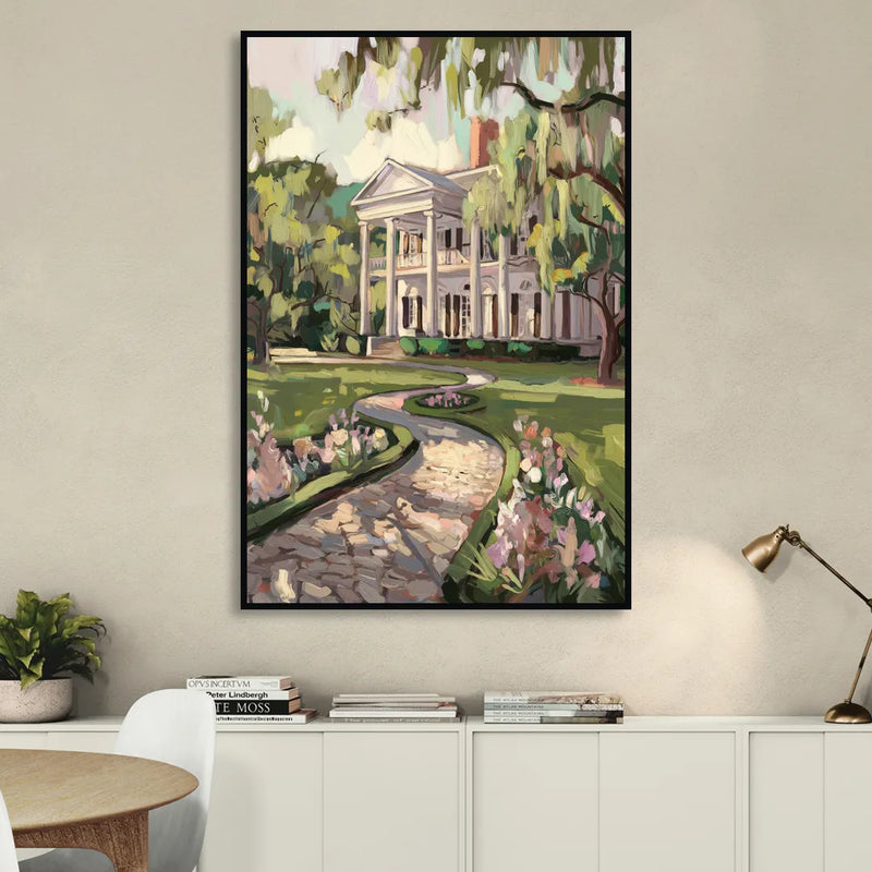 Marietta Southern Elegance Living Room - Black Canvas Wall Art