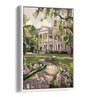 Marietta Southern Elegance Side - White Canvas Wall Art