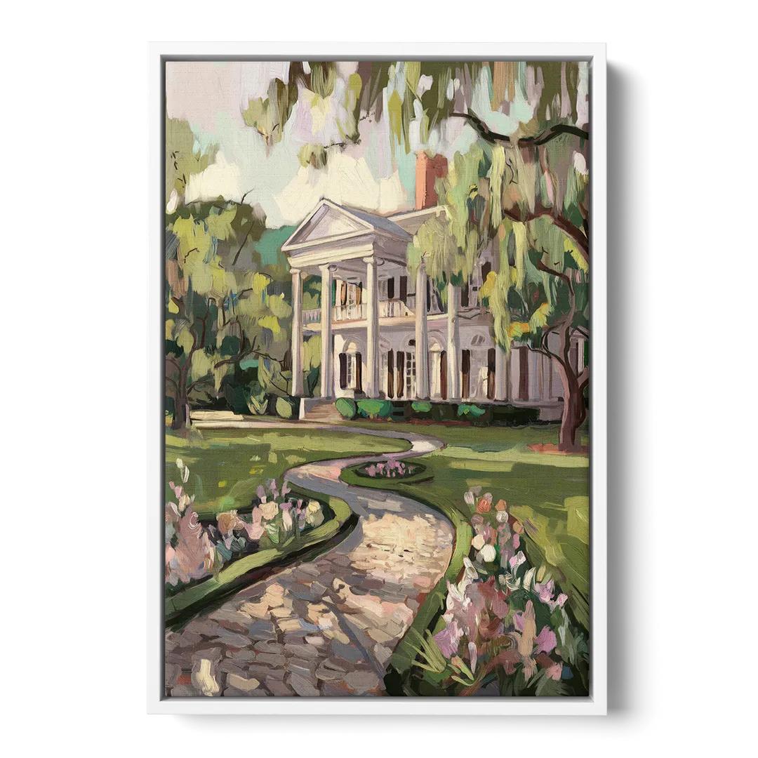 Marietta Southern Elegance Front - White Canvas Wall Art