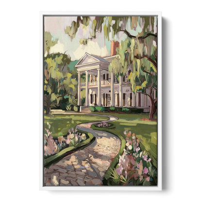 Marietta Southern Elegance Front - White Canvas Wall Art