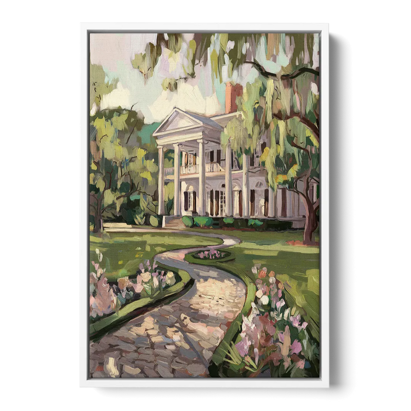 Marietta Southern Elegance Front - White Canvas Wall Art
