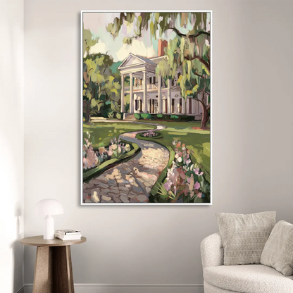 Marietta Southern Elegance Living Room - White Canvas Wall Art