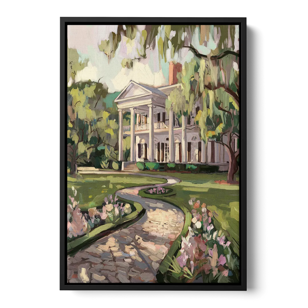 Marietta Southern Elegance Front - Black Canvas Wall Art
