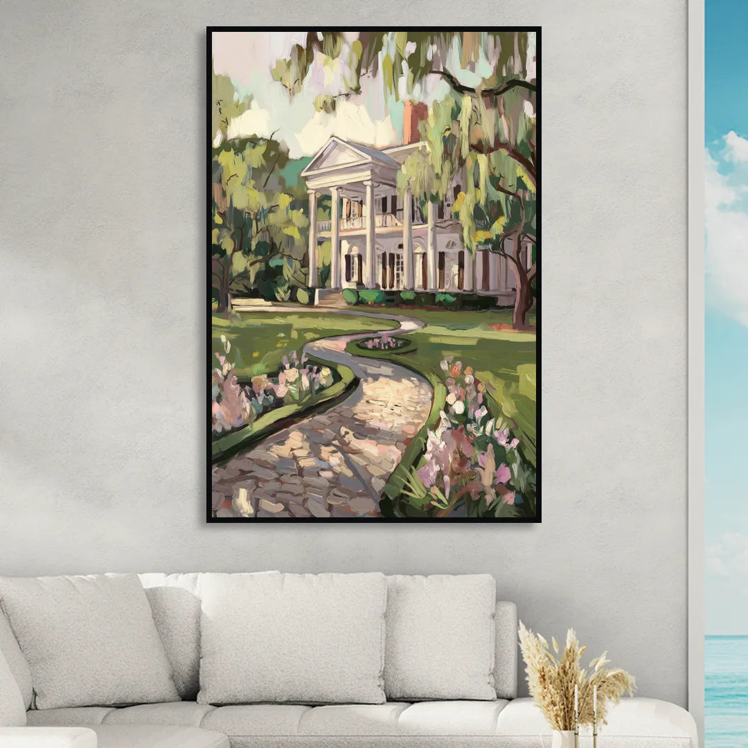 Marietta Southern Elegance Sitting Room - Black Canvas Wall Art