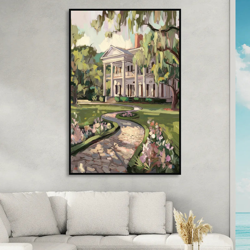 Marietta Southern Elegance Sitting Room - Black Canvas Wall Art