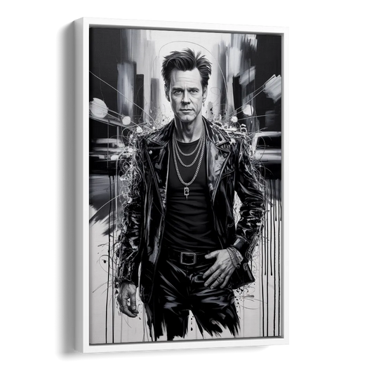 Mask Mood Side - White Canvas Wall Art