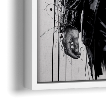Mask Mood - Close-Up White Frame Canvas