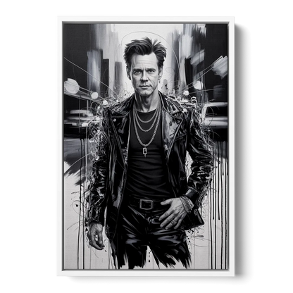 Mask Mood Front - White Canvas Wall Art