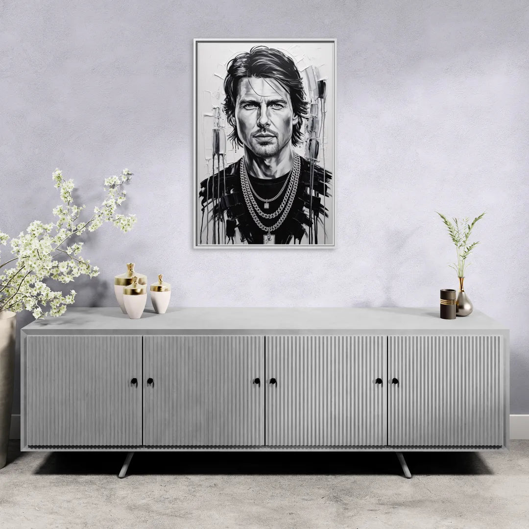 Maverick Vision 2.0 - Living Room White Frame Canvas