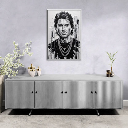 Maverick Vision 2.0 - Living Room White Frame Canvas