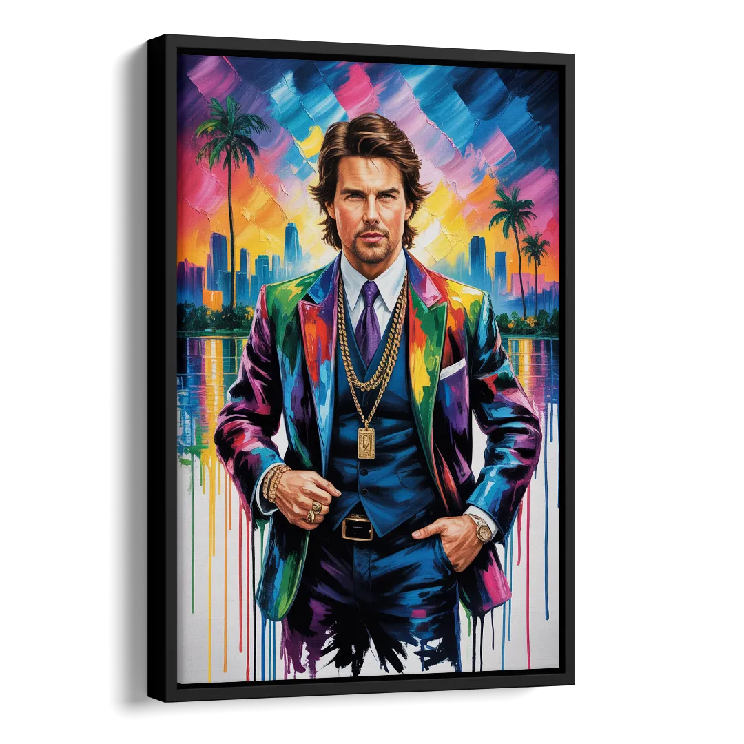 Maverick Vision Side - Black Canvas Wall Art