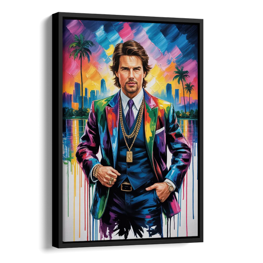 Maverick Vision Side - Black Canvas Wall Art