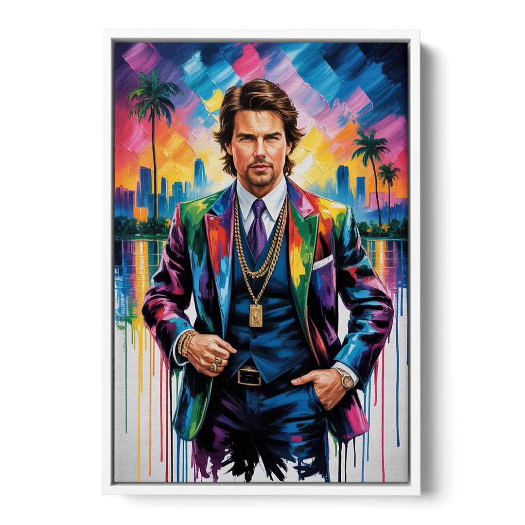 Maverick Vision Front - White Canvas Wall Art