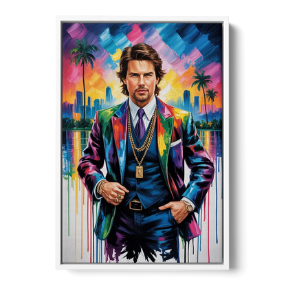Maverick Vision Front - White Canvas Wall Art