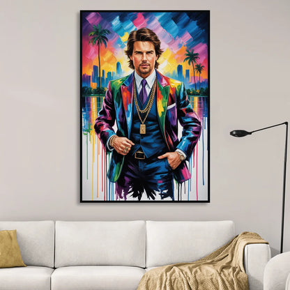 Maverick Vision Sitting Room - Black Canvas Wall Art
