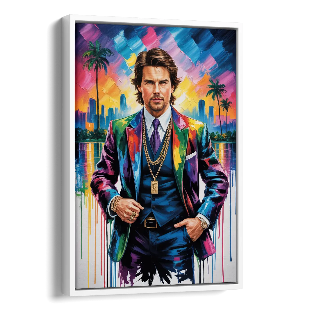 Maverick Vision Side - White Canvas Wall Art