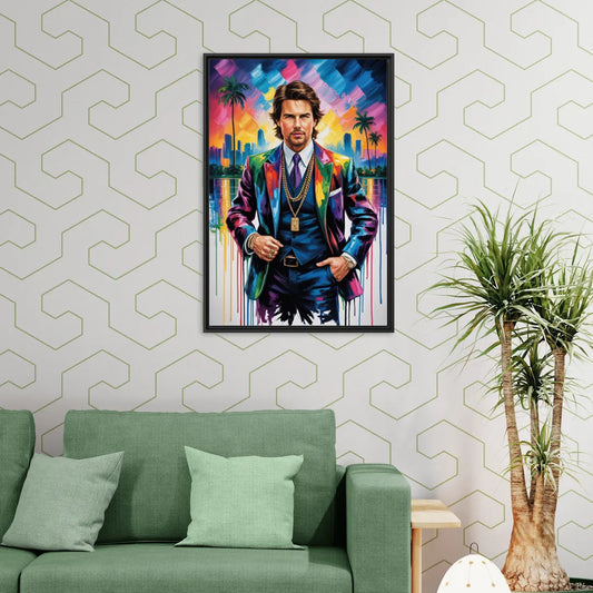 Maverick Vision - Living Room Black Frame Canvas