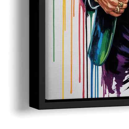 Maverick Vision - Close-Up Black Frame Canvas