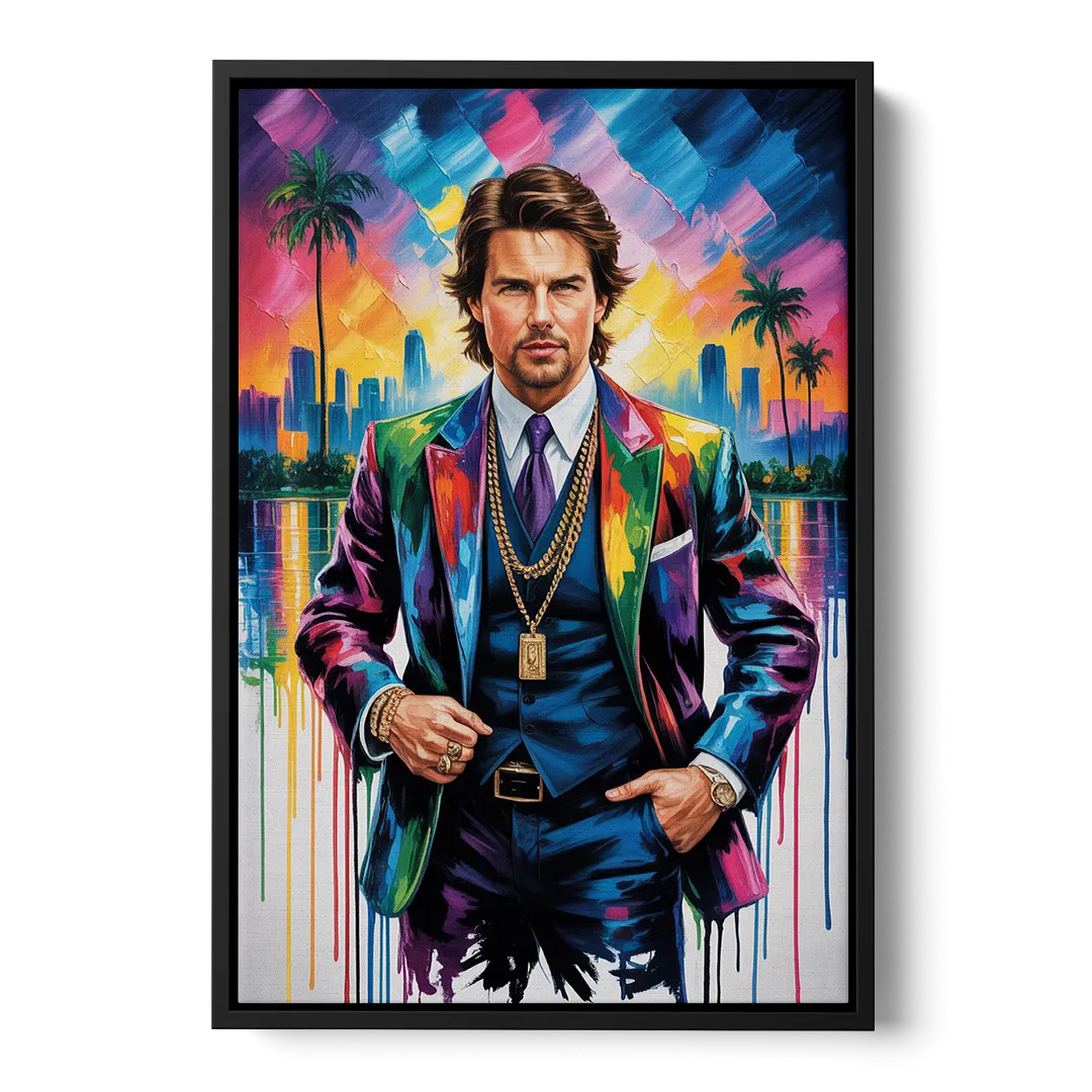 Maverick Vision Front - Black Canvas Wall Art