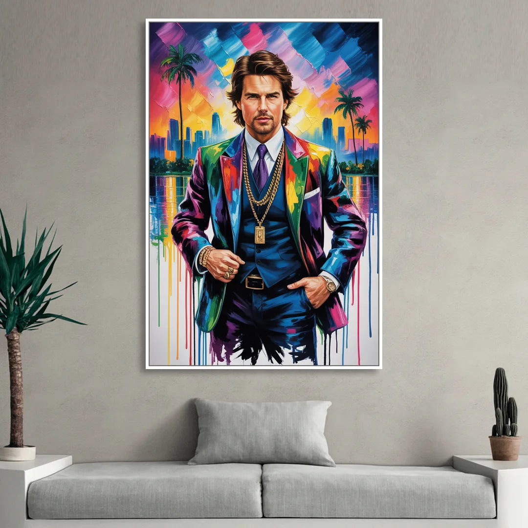Maverick Vision Sitting Room - White Canvas Wall Art