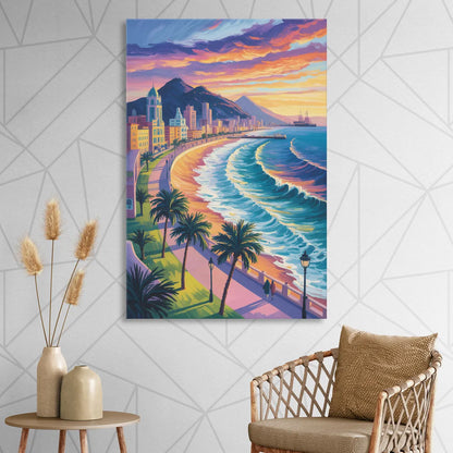 Mazatlán Malecón View Sitting Room - Canvas Wall Art