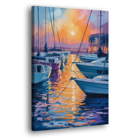 Mazatlán Marina Reflections - Canvas Wall Art