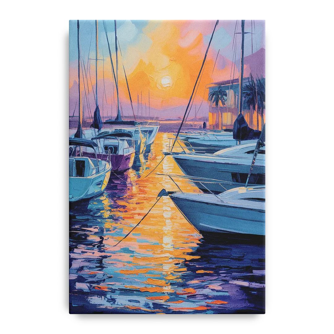 Mazatlán Marina Reflections Front - Canvas Wall Art